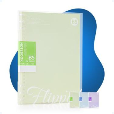 Imagem de Caderno Com Pauta Fichário Executivo Capa Mole B5 50 Folhas - Hxt, Ver