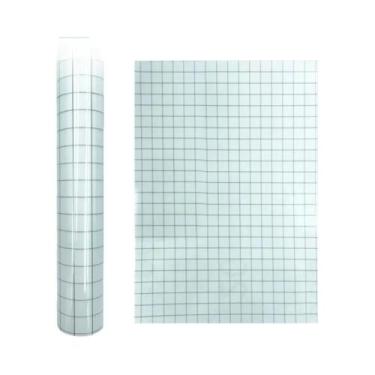 Imagem de Rolo De Fita Adesiva Transparente Para Transferência De Vinil Com Grad