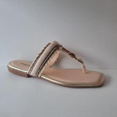 Imagem de Chinelo Rasteirinha Feminino Mississipí Moda Verão MF301 - Bege-Feminino