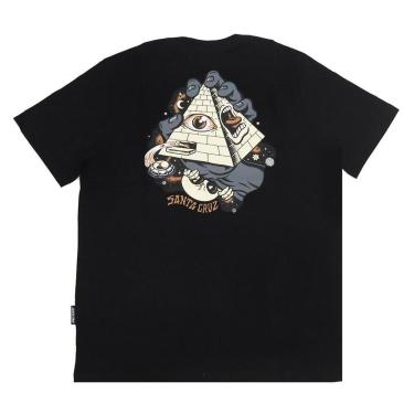 Imagem de Camiseta Santa Cruz Knibbs Invasion Hand - Preto-Masculino