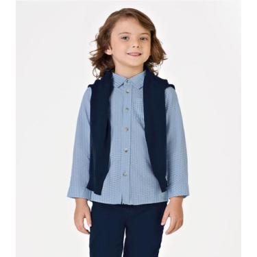 Imagem de Camisa Infantil Manga Longa Trick Nick Azul, 1, Azul