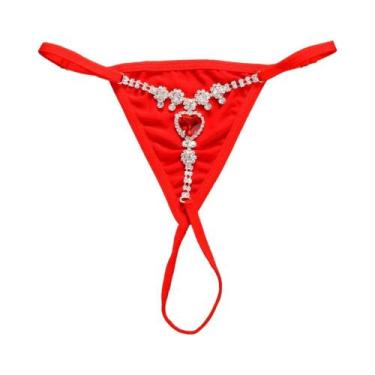 Imagem de Biquíni Vermelho Em Forma De Coração, Lingerie Sexy, Calcinhas Com Str