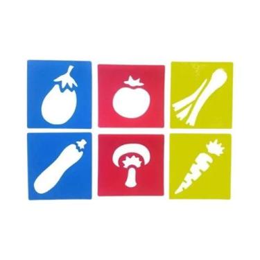 Imagem de Estênceis De Desenho Artístico DIY Para Crianças, 6 Peças, Réguas De P