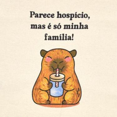 Imagem de Pano de Prato Capivara Extra - Estilotex - 70 x 45cm, MINHA FAMÍLIA