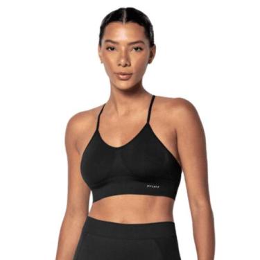 Imagem de Sutiã Feminino Top Nadador Bodyfresh Sem Bojo Trifil, M, Preto