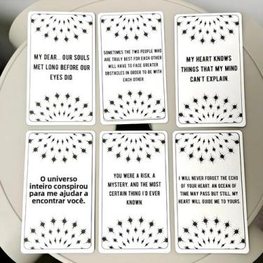Imagem de Cartas De Oráculo Soulmate Twin54 Pcs Para Leitura Psíquica De Amor E 
