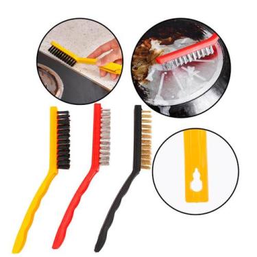 Imagem de Kit Escova De Aço Para Furadeira Limpeza Pesada - Nilo-imports