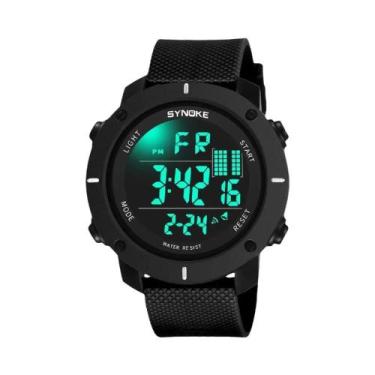 Imagem de Relógio Esportivo Digital Masculino À Prova D'água, Resistente a Choqu