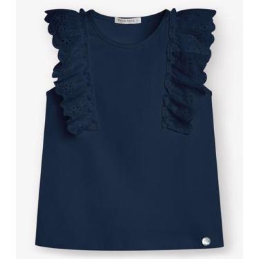 Imagem de Regata Feminina Cotto Leve Trick Nick Azul, 10, Azul