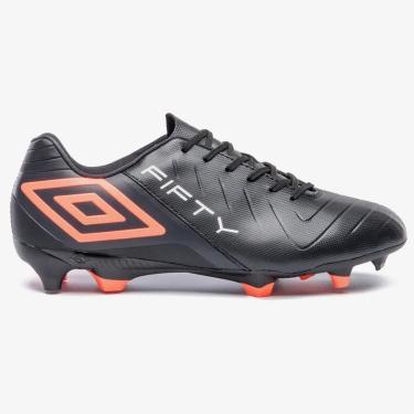 Imagem de Chuteira Campo Umbro Fifty VI Unissex Preto-Unissex