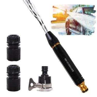 Imagem de Bico Esguicho Alta Pressao Engate Rapido 3 Em 1 Mangueira Lava Jato Ca