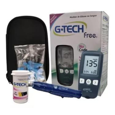 Imagem de Medidor de Glicose no Sangue G-Tech Free com 200 Agulhas - accumed