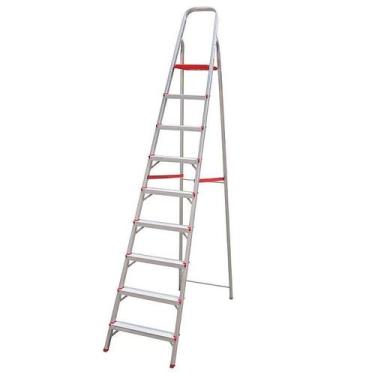 Imagem de Escada de Alumínio Doméstica 9 Degraus 2,64 Metros ESC0068 BOTAFOGO
