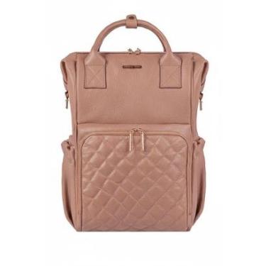 Imagem de Mochila maternidade de couro liso Vitta-Feminino