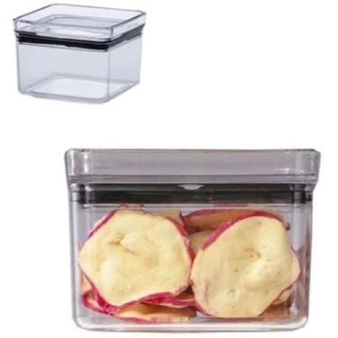 Imagem de Pote Hermético Quadrado Lumini Empilhável 480ml -Paramount, Transparen