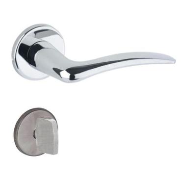 Imagem de Fechadura 602 Banheiro St2 55mm Cromo Escovada Lafonte - La fonte