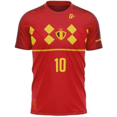 Imagem de Camiseta Filtro UV Bélgica Red Devils Copa Torcedor Retrô-Masculino
