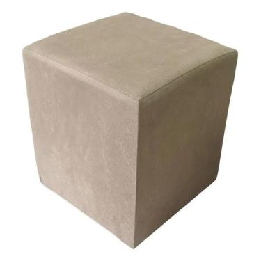 Imagem de Puff Puf Decorativo Em Suede Promoção! - LSN MIX, Bege