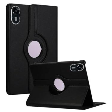 Imagem de Rino Cases Capa Giratória para Redmi Pad 2 11" (2025) - Rígida Multi-ângulo 360º Vertical e Horizontal em Couro Sintético PU (Preto, Apenas Capa)