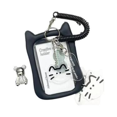 Imagem de Protetor De Crachá De Identificação De Estudante Com Orelhas De Gato P