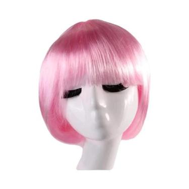 Imagem de Peruca Sintética Curta BOB Em Várias Cores Para Cosplay E Festa De Hal