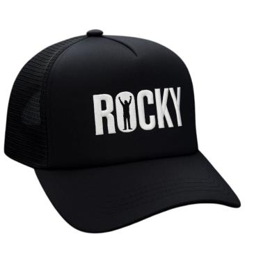 Imagem de Boné ROCKY Balboa Sylvester Stallone Boxe Preto Luta