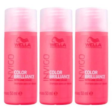 Imagem de Wella Professionals Invigo Color Brilliance Kit com Três Shampoos Trav