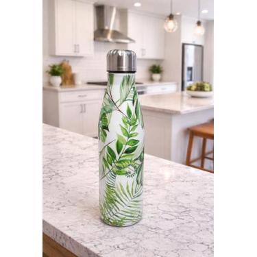 Imagem de Garrafa Térmica Aço Inox Estampada 500ml Academia Fitness - NEHC, C