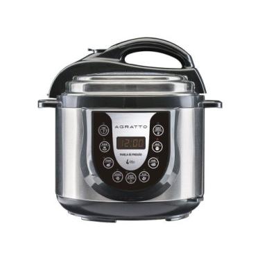 Imagem de Panela Eletrica De Pressao Agratto 4l - Ped01 110v, Preto e Inox, 110V