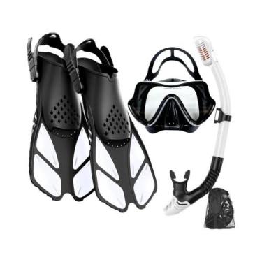 Imagem de Conjunto De Equipamentos De Snorkel Para Adultos: Máscara Antiembaçant