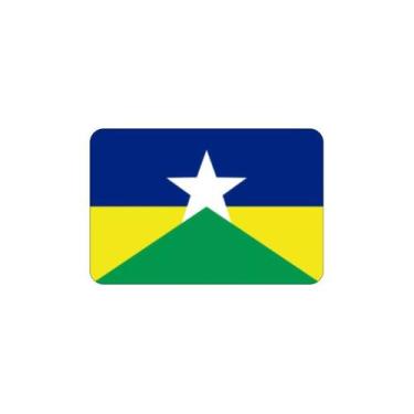 Imagem de Adesivo Resinado Bandeira de Rondônia 4x6cm - SPTS