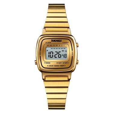 Imagem de Relógio Feminino Skmei Digital 1252 - Dourado