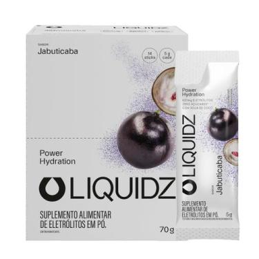 Imagem de Eletrólitos em Pó Liquidz Jabuticaba Tropical Caixa C/ 14 Sachês Zero 