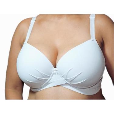 Imagem de Sutiã Plus Size Base (54-56) Cruzada Reforçado, Up., 54, Branco