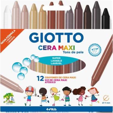 Imagem de Giz de Cera Fino Giotto Maxi TONS de Pele 12COR PCT.C/12 - Canson