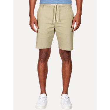 Imagem de Bermuda Aramis Masculina Chino Cotton Sarja Cadarço Cáqui Mescla-Masculino