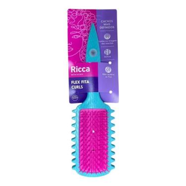 Imagem de Escova Flex De Fitagem Ricca Curls Cachos Mais Definidos Cor Azul - BE