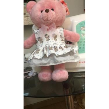 Imagem de Urso de Pelúcia Padrão 40cm - W.U , Rosa
