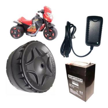 Imagem de Roda Traseira, Carregador E Bateria Da Ban Moto Bandeirante