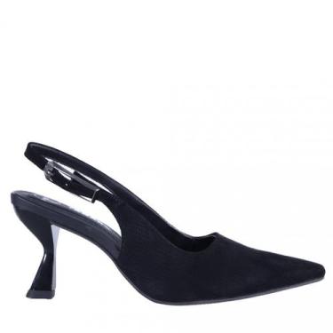 Imagem de Scarpin Slingback Feminino Tanara T8861, Preto, 36