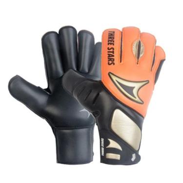 Imagem de Luva de Goleiro Three Stars Tigra 3 MM Estendida - Palma Preta, M