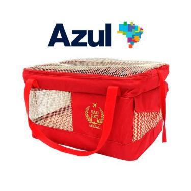 Imagem de Bolsa de Transporte Aéreo Pet Azul - São Pet 43X31,5X20CM - Sao Pet, V