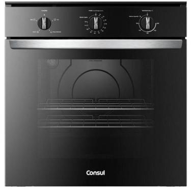 Imagem de Forno de embutir elétrico Consul 84L preto com Timer Autodesligamento 