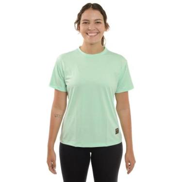 Imagem de Blusa Academia Feminina Babylook Esportiva Proteção Uv 50+ - TN Terra 