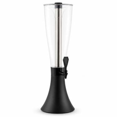 Imagem de Torre Cerveja Chopp Bebidas 4L Torneira Base Preta Inox Gelo - Chef Li