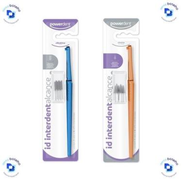 Imagem de Escova Interdental (Cabo Id Interdent + 6 Refil) - Powerdent, Cônica 3