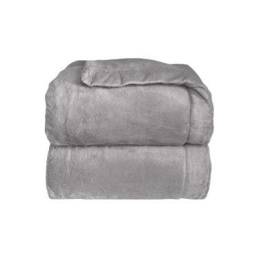 Imagem de Cobertor Infantil Plush Cosy Laço Bebê Cinza