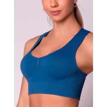 Imagem de Top Selene Nadador S/ Costura, Ls preto, m