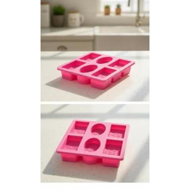 Imagem de Forma de Silicone para Sabonete Artesanal 6 Cavidades - Congratulation