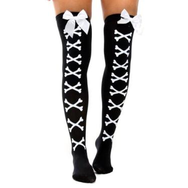 Imagem de Meia Calça De Ossos Halloween Abrakadabra Fantasias - Forum novelties,